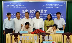 Sóc Trăng và Thành phố Hồ Chí Minh ký kết tiêu thụ nông sản, thủy sản an toàn