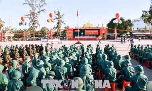 Quân khu 7 tổ chức giao nhận quân nhanh gọn, an toàn, đúng luật