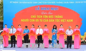 Triển lãm ảnh “Chủ tịch Tôn Đức Thắng - Người con ưu tú của dân tộc Việt Nam”