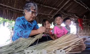 Kiên Giang: Nghề đan lát truyền thống của dân tộc Khmer