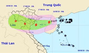 Thời tiết ngày 16/8: Bão số 4 giật cấp 11 đi vào vịnh Bắc Bộ, nguy cơ sạt lở đất và lũ quét ở vùng núi Bắc Bộ và Bắc Trung Bộ
