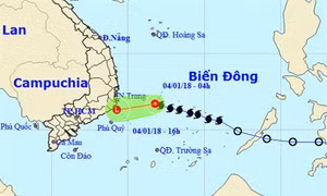 Thời tiết ngày 4/1: Bão số 1 suy yếu thành áp thấp nhiệt đới, miền Bắc mưa nhỏ