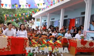 Hoàn thành điểm trường mầm non tại bản Căn Câu 2 kịp đón năm học mới 2018-2019