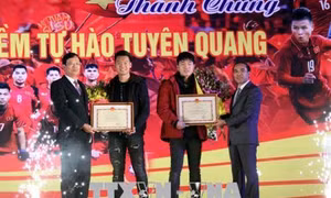 Tuyên Quang chào đón các tuyển thủ U23 Việt Nam trở về quê hương
