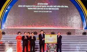 Lễ đón nhận Bằng xếp hạng di tích lịch sử Quốc gia đặc biệt Đền Cửa Ông và khai hội Đền Cửa Ông năm 2018