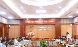 Đoàn công tác liên ngành của Ủy ban biên giới quốc gia làm việc tại tỉnh Lạng Sơn