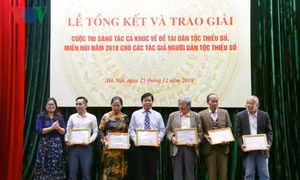 Trao giải Cuộc thi sáng tác ca khúc về đề tài dân tộc thiểu số, miền núi