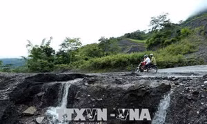 Điện Biên: Xuất hiện nhiều điểm sạt lở trên Quốc lộ 12