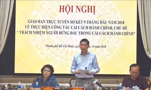 Thành phố Hồ Chí Minh: Vẫn còn tình trạng người đứng đầu thiếu quan tâm đến cải cách hành chính 