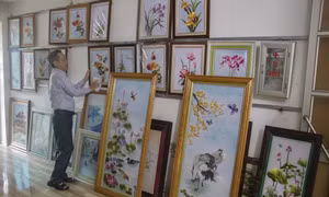 Hướng đi riêng cho dòng tranh thêu nghệ thuật cao cấp Minh Lãng