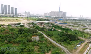 Tại Đại hội Đảng toàn quốc lần thứ XIII, vấn đề quản lý và sử dụng hiệu quả đất đai, tài nguyên, được nhấn mạnh với nhiều nội dung quan trọng. Ảnh: TTXVN