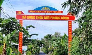 Xã vùng sâu Phong Đông, huyện Vĩnh Thuận (Kiên Giang) đạt chuẩn nông thôn mới. Ảnh: sggp.org.vn