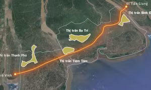 Đề xuất làm đường ven biển nối Bến Tre với Tiền Giang, Trà Vinh
