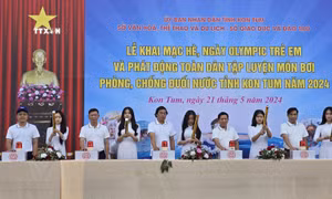 Kon Tum phát động phong trào toàn dân tập luyện môn bơi phòng, chống đuối nước