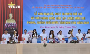 Kon Tum phát động phong trào toàn dân tập luyện môn bơi phòng, chống đuối nước