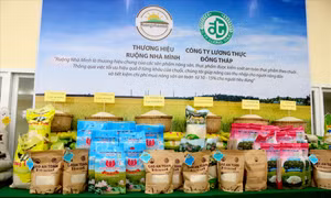 Sản phẩm gạo từ "Ruộng nhà mình". Ảnh: laodong.vn 