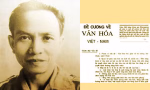 Bản Đề cương về Văn hóa Việt Nam do Tổng Bí thư Trường Chinh soạn thảo năm 1943. Ảnh: baotanglichsu.vn