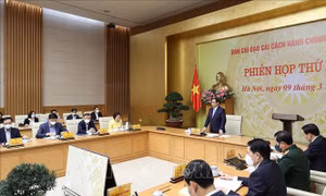 Thủ tướng Phạm Minh Chính chủ trì phiên họp. Ảnh: Dương Giang-TTXVN 