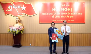 Điều động Phó trưởng Ban Kinh tế Trung ương Nguyễn Đức Hiển giữ chức Phó Bí thư Tỉnh ủy Cà Mau