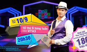 Vua Tiếng Việt là một chương trình trò chơi truyền hình lần đầu tiên xuất hiện trên VTV3 vào 10/9/2021. Ảnh: giadinhonline.vn 