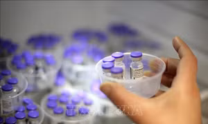 Vaccine phòng COVID-19 của Pfizer-BioNTech . Ảnh: THX/TTXVN
