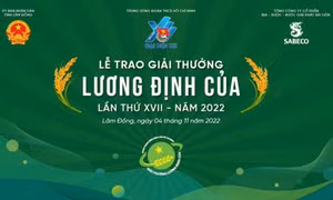 Giải thưởng Lương Định Của năm 2022 được trao cho 32 gương thanh niên nông thôn tiêu biểu với ý chí vươn lên làm giàu và đạt thành tích cao trong toàn quốc.Ảnh:vietnamplus.vn 