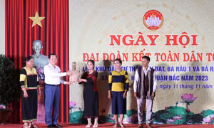Phó Thủ tướng Lê Minh Khái dự Ngày hội Đại đoàn kết toàn dân tộc tại Ninh Thuận