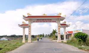 Diện mạo nông thôn mới trên xã Gia Hòa 1, huyện Mỹ Xuyên, tỉnh Sóc Trăng. Ảnh : tcnn.vn 