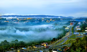 Thành phố Gia Nghĩa nhìn từ trên cao. Ảnh: daknong.gov.vn