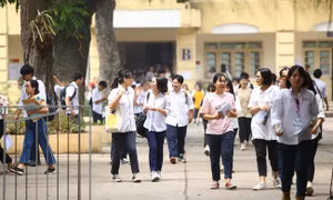 Thí sinh tự do có thể tham gia kỳ thi tốt nghiệp THPT. Ảnh TTXVN phát