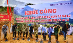 Khởi công khu tái định cư cho 28 hộ dân thôn Nậm Than (Lào Cai)