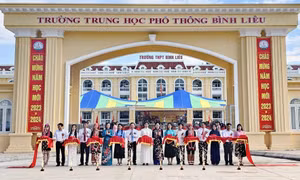 Năm học 2023 - 2024, huyện biên giới miền núi Bình Liêu có ngôi trường mới khang trang