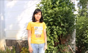  Em Pi Xuân Thảo trước ngày lên đường nhập ngũ. Ảnh: Công Thử - TTXVN
