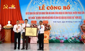 An Giang công nhận Vĩnh Trạch là xã nông thôn mới kiểu mẫu đầu tiên