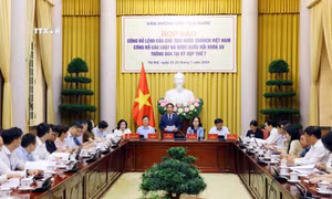 Quang cảnh buổi họp báo. Ảnh: Phạm Kiên - TTXVN