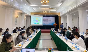 Hội nghị Tập huấn tuyên truyền chương trình mục tiêu quốc gia phát triển kinh tế - xã hội vùng đồng bào dân tộc thiểu số, miền núi giai đoạn 2021-2025. Ảnh: congthuong.vn 