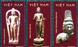 Bộ tem gồm 3 mẫu. Ảnh: ictvietnam.vn