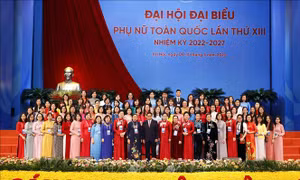 Thủ tướng Phạm Minh Chính với các đại biểu dự Đại hội. Ảnh: Thống Nhất-TTXVN 