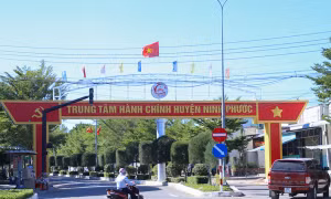 Huyện Ninh Phước đạt chuẩn nông thôn mới năm 2019.. Ảnh: baoninhthuan.com.vn