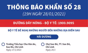 Bộ Y tế tiếp tục ra thông báo . Ảnh : infographics.vn