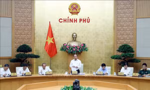 Chiều 2/7/2020, tại Trụ sở Chính phủ, Thủ tướng Nguyễn Xuân Phúc chủ trì Phiên họp Chính phủ thường kỳ tháng 6 năm 2020. Ảnh: Thống Nhất - TTXVN