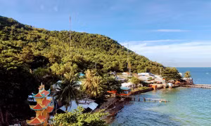 Đảo Hòn Nghệ ở tỉnh Kiên Giang. Ảnh:thamhiemmekong.com 
