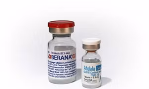 Hai loại vaccine phòng COVID-19 của Cuba là Abdala và Soberana 02. Ảnh: healthpolicy-watch.news 