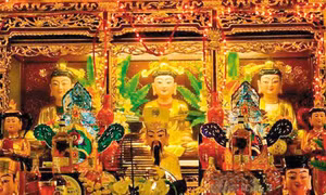 Thờ Mẫu – Tín ngưỡng độc đáo của người Việt. Ảnh: nghiencuulichsu.com
