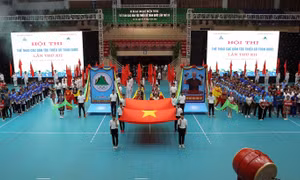 Quang cảnh lễ khai mạc. Ảnh: Quốc Khánh - TTXVN