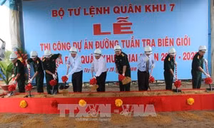 Khởi công Dự án đường tuần tra biên giới trên địa bàn Quân khu 7