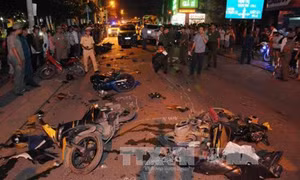 Thành phố Hồ Chí Minh: Tai nạn giao thông liên hoàn, nhiều người bị thương