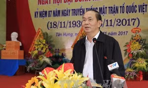 Chủ tịch nước Trần Đại Quang: Đẩy mạnh các cuộc vận động, phong trào thi đua yêu nước, nâng cao đời sống vật chất và tinh thần cho đồng bào