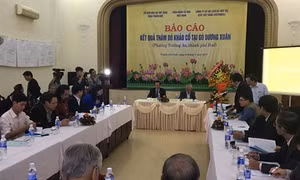Công bố kết quả thăm dò dấu tích lăng mộ vua Quang Trung tại gò Dương Xuân