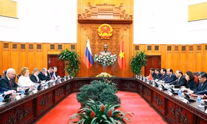 Thủ tướng Nguyễn Xuân Phúc tiếp Chủ tịch Hội đồng Liên bang Nga